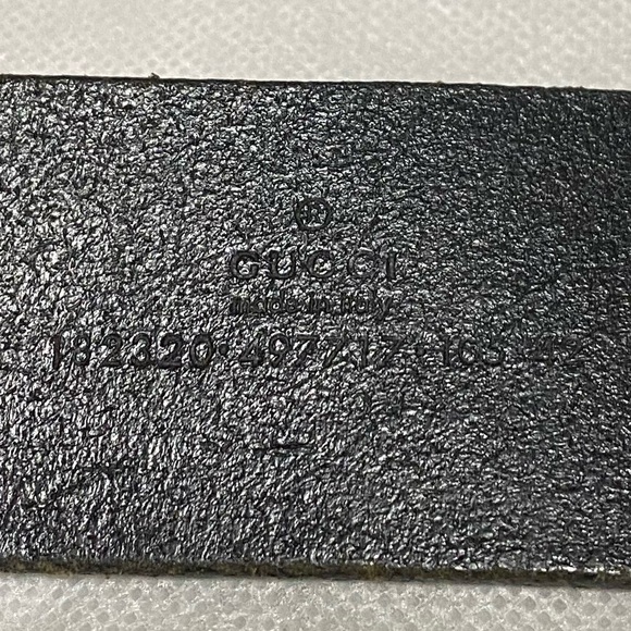 @@@ GUCCI WIDE BELT.@@@. 48 inches long. Color: Black - Picture 16 of 16